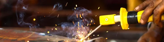 Weld defects such as undercut, porosity, incomplete fusion or missing welds