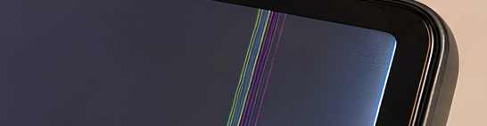 Display defects — dead pixels, backlight bleed, uneven tint