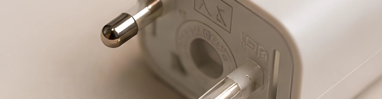 Wrong plug type, wrong rating plate or missing safety markings for your market