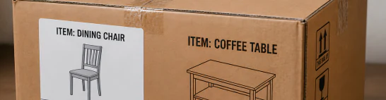 Cartons that do not match the labelling or packing list