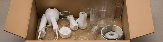 Missing accessories, filters or attachments in the box