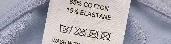 Care labels with the wrong fibre content or wash instructions