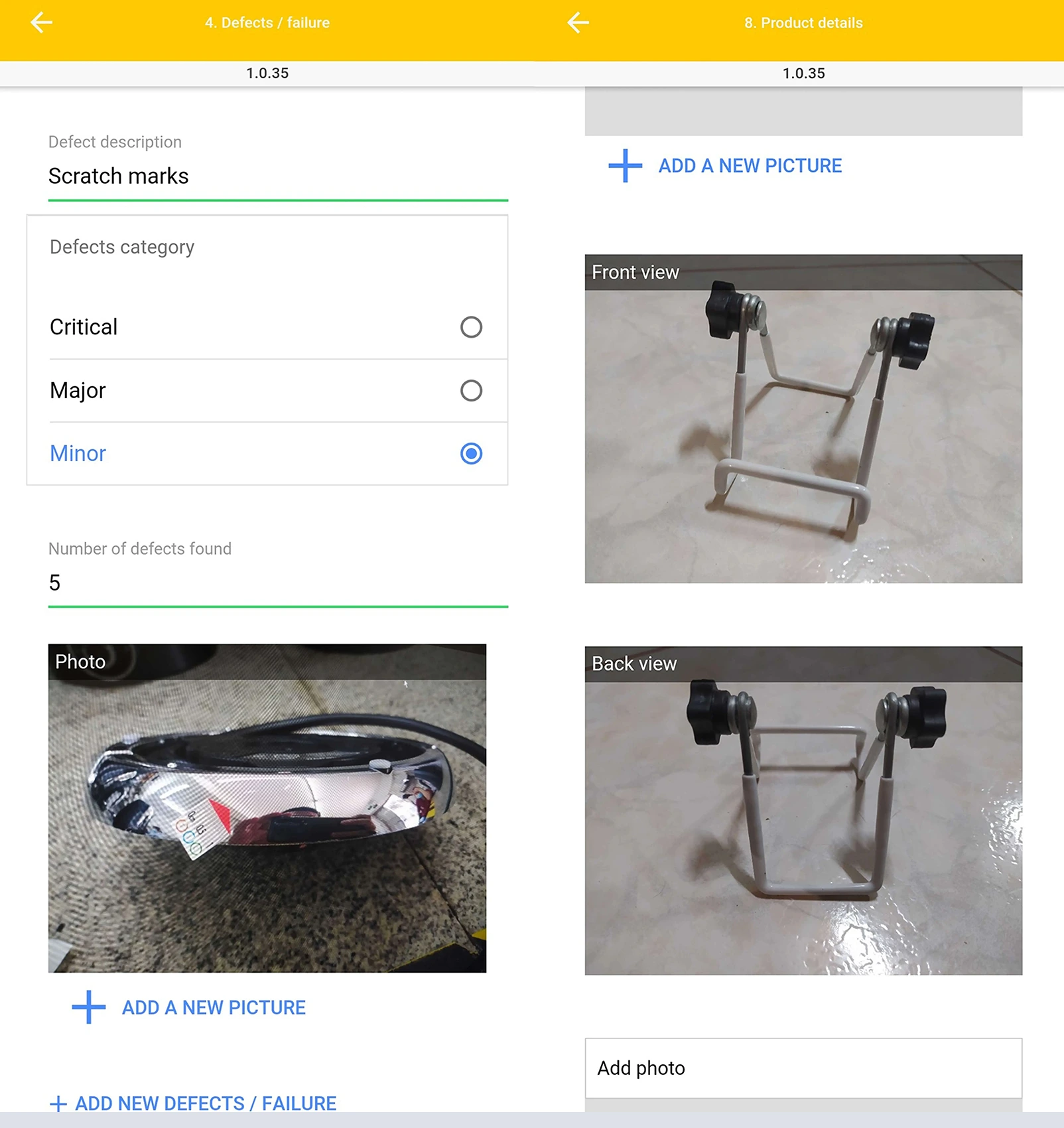Allgemeine Inspektions-App