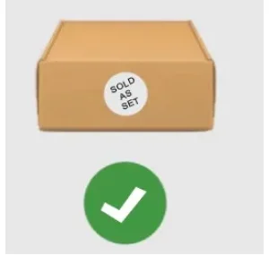 "Sold as Set" Labels