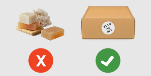 Products marked and labeled properly